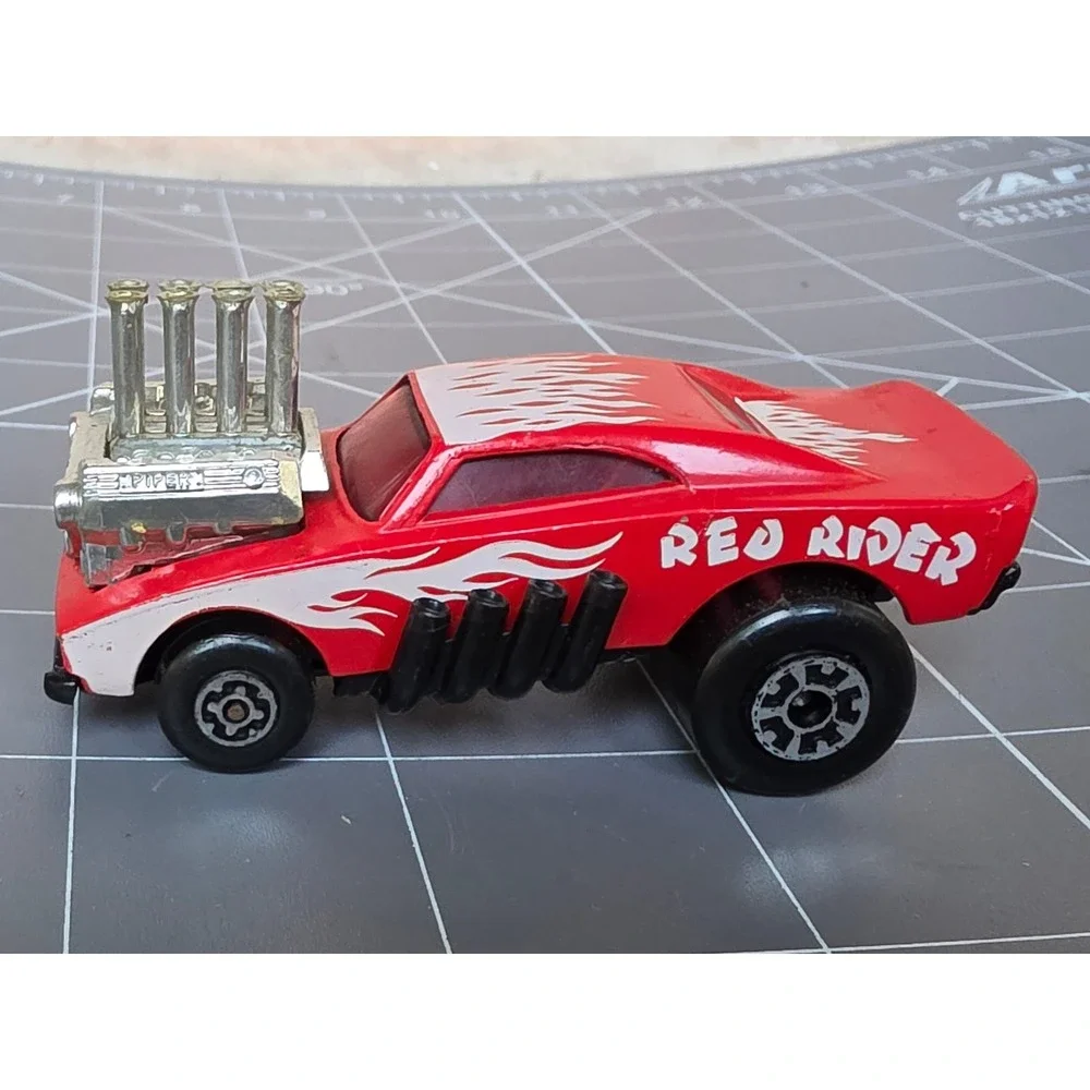 Vintage 1972 Matchbox Red Rider Hot Rod Diecast Car Red Flame Graphics Macau